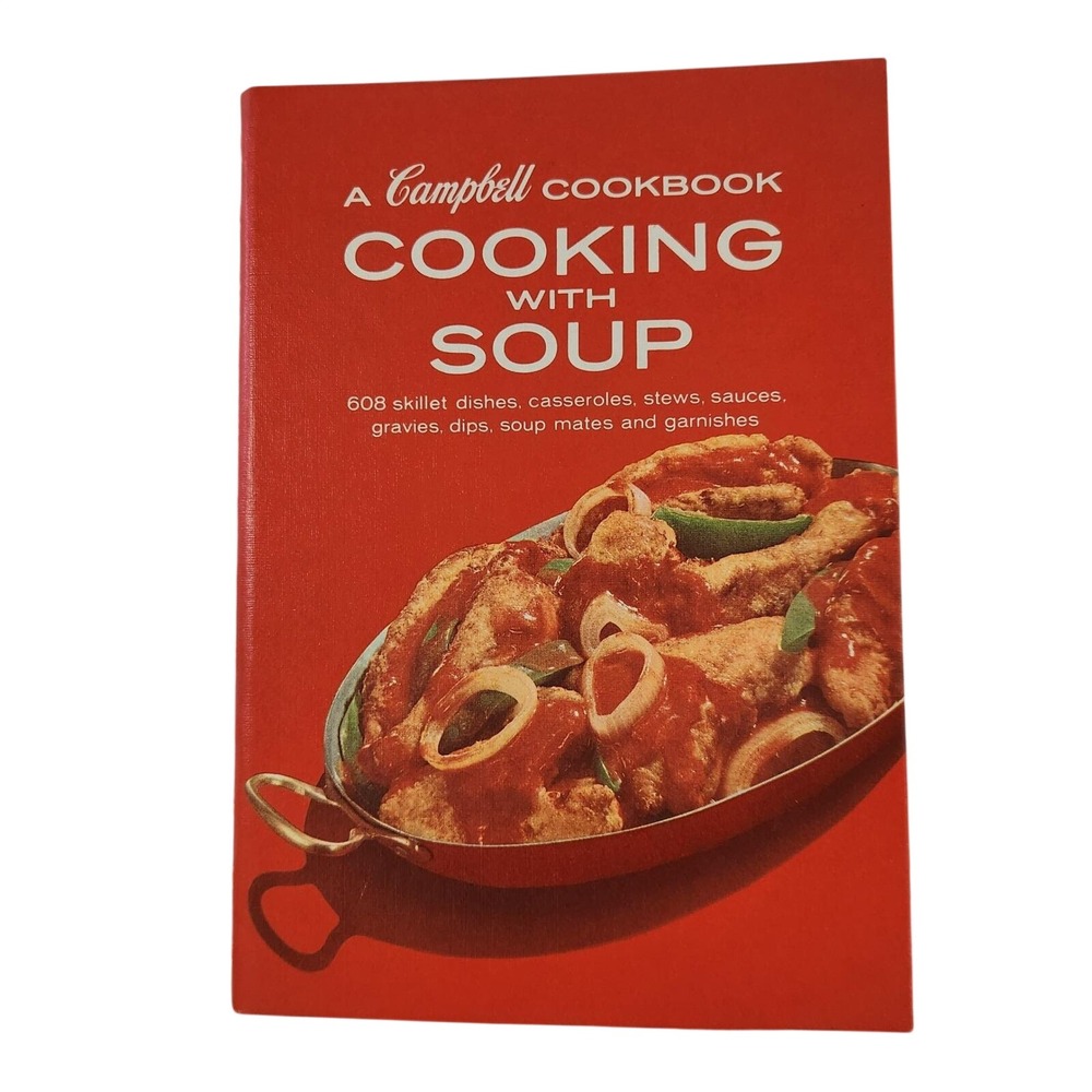 Vintage 1974 Campbell's Cooking With Soup Cookbook Spiral Hardcover 608 Recipes